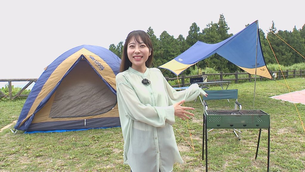生石高原キャンプ場でソロキャンプ